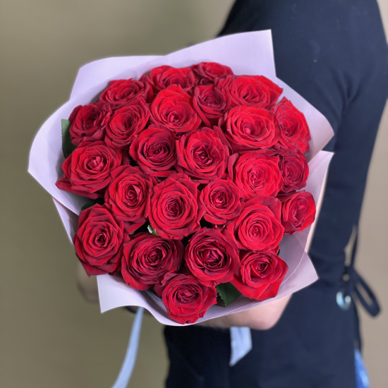 Розы Букет из 25 красных роз (40 см)